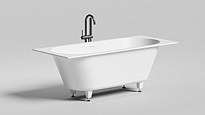Ванна Salini Ornella AXIS Kit S-Sense 170x70 104713G белая купить в интернет-магазине Sanbest