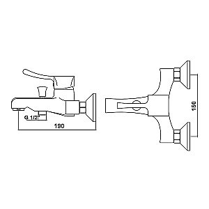 Смеситель для ванны Kaiser Verona 29044 купить в интернет-магазине сантехники Sanbest