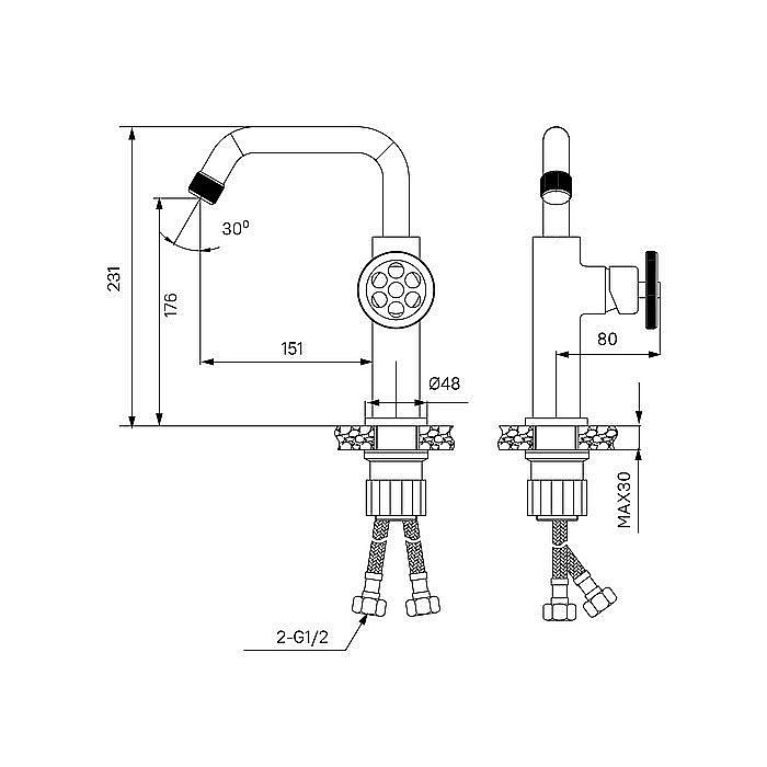 Смеситель для раковины Iddis Grange GRABLR0i01 купить в интернет-магазине сантехники Sanbest