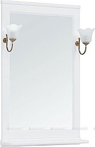 Зеркало Aquanet Валенса 65 белый в ванную от интернет-магазине сантехники Sanbest