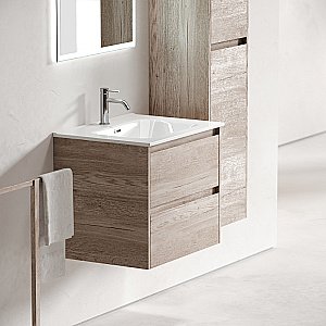 Тумба с раковиной Sancos Libra 60 LB60EG дуб галифакс натуральный для ванной в интернет-магазине Sanbest