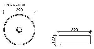 Раковина накладная Ceramica Nova Element CN6022MDB темно-коричневый матовый купить в интернет-магазине Sanbest