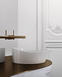 Раковина Holbi Mars 41 Soft Rock 1.02.003.11.1 белая матовая купить в интернет-магазине Sanbest