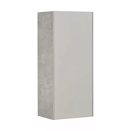 Шкаф подвесной Акватон Сохо 35 серый/галька серая для ванной в интернет-магазине сантехники Sanbest