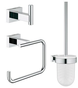 Набор аксессуаров Grohe Essentials Cube (3 предмета) 40757001 купить в интернет-магазине сантехники Sanbest