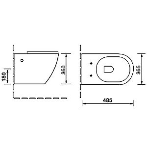 Унитаз подвесной SantiLine SL-5005MR безободковый, с крышкой микролифт, красный матовый купить в интернет-магазине Sanbest