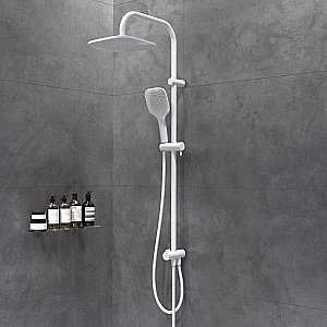 Душевая система Damixa Origin Evo DX978200200 белая матовая купить в интернет-магазине сантехники Sanbest