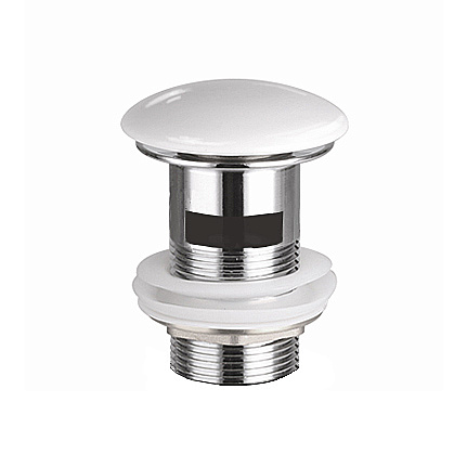 Донный клапан с переливом Ceramica Nova CN2000x белый купить в интернет-магазине сантехники Sanbest