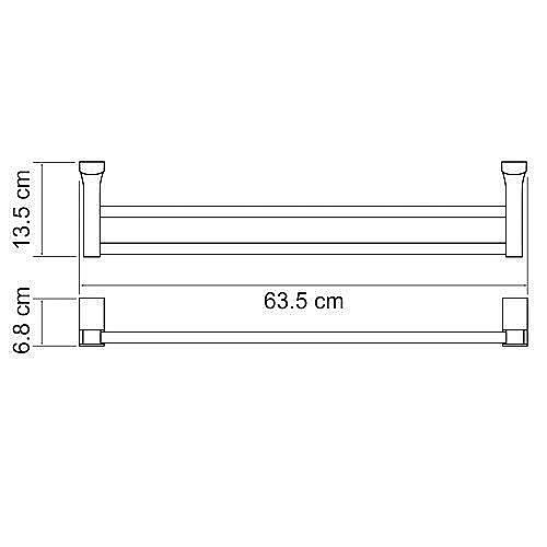 Полотенцедержатель WasserKRAFT Leine К-5040WHITE купить в интернет-магазине сантехники Sanbest