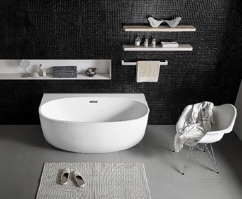 Ванна акриловая Azario Cambridge 170x88 купить в интернет-магазине Sanbest