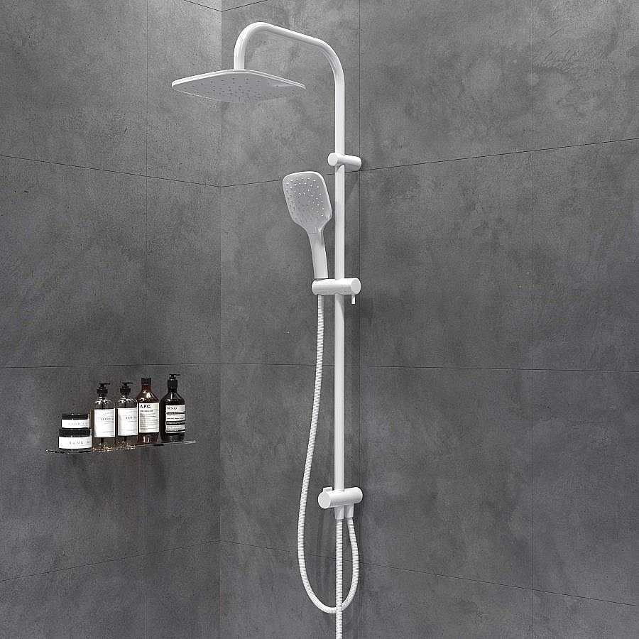 Душевая система Damixa Origin Evo DX978200200 белая матовая купить в интернет-магазине сантехники Sanbest