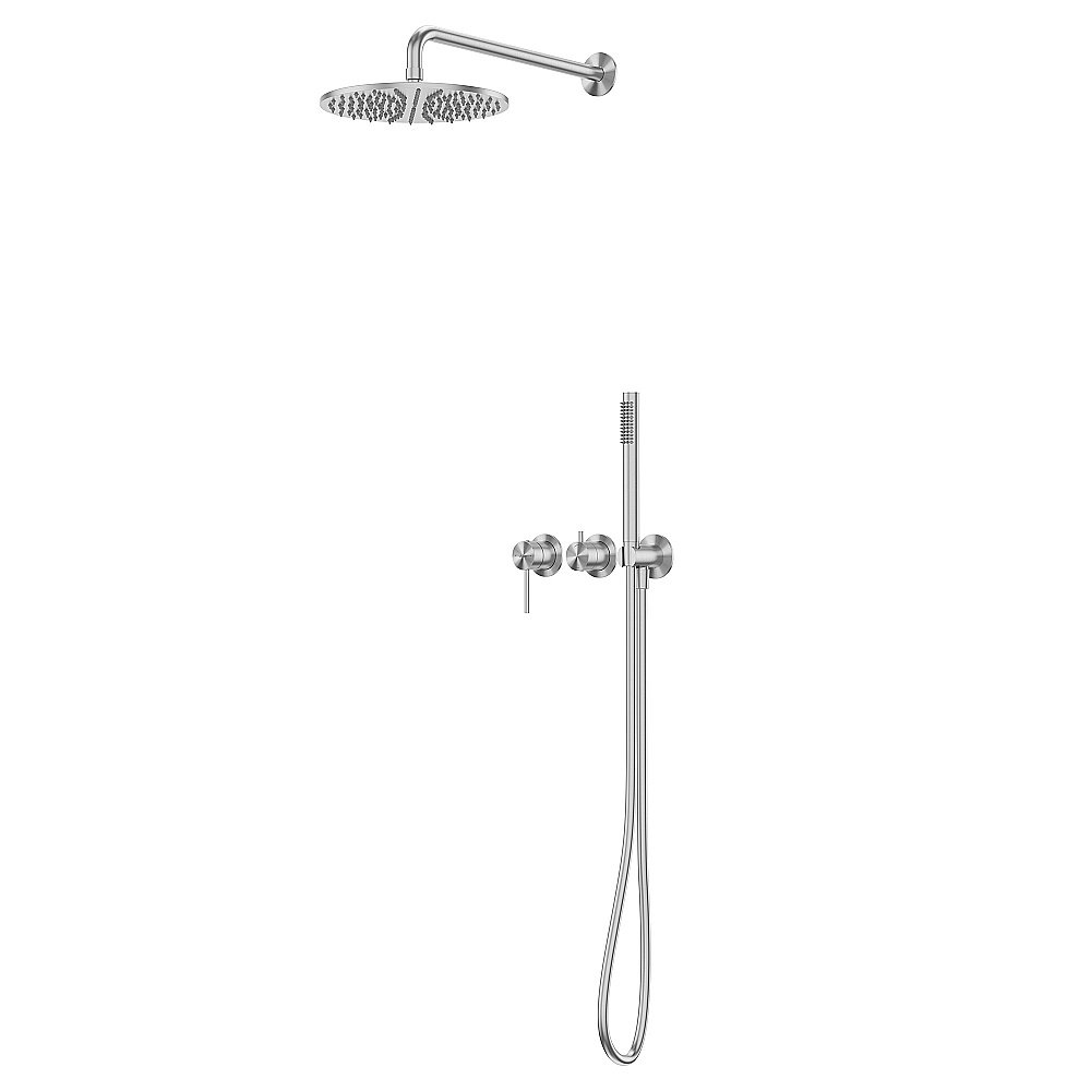 Душевая система Abber Wasser Kreis 316 AF8118BST сталь брашированная купить в интернет-магазине сантехники Sanbest