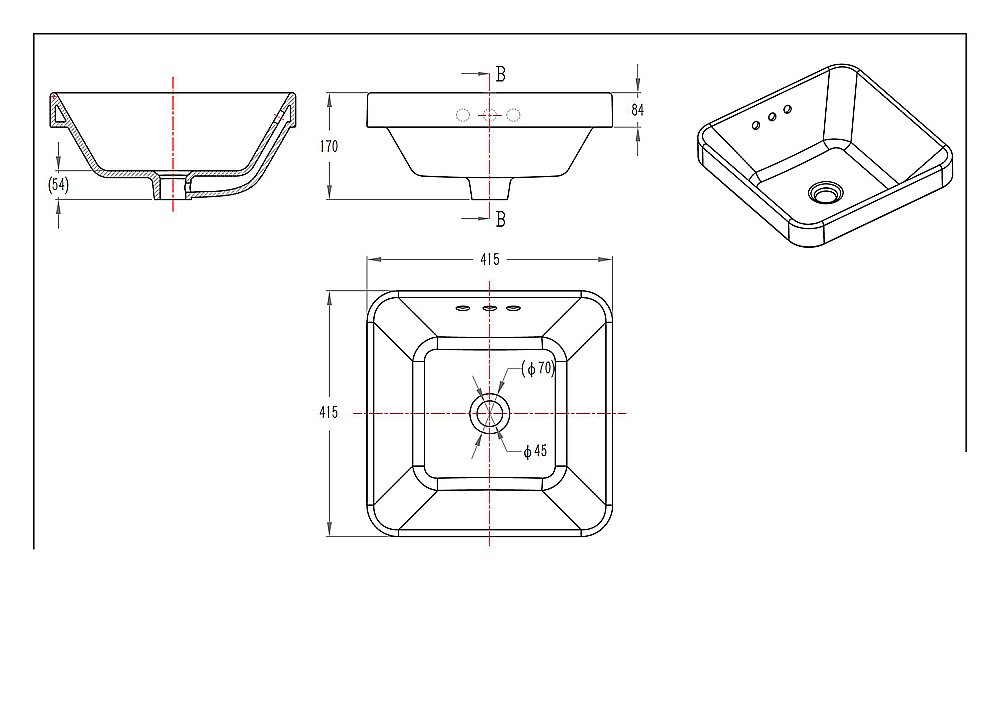 Раковина Bravat Meissen 42 C22327W-ENG белая купить в интернет-магазине Sanbest