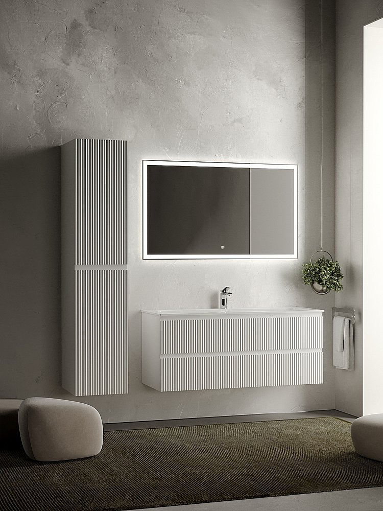 Тумба с раковиной Sancos SNOB R SNR120W Bianco для ванной в интернет-магазине Sanbest