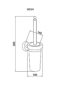 Ершик Boheme Palazzo Bianco 10114 купить в интернет-магазине сантехники Sanbest