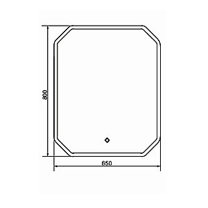 Зеркало Comforty Колеус 65 00-00005259 в ванную от интернет-магазине сантехники Sanbest