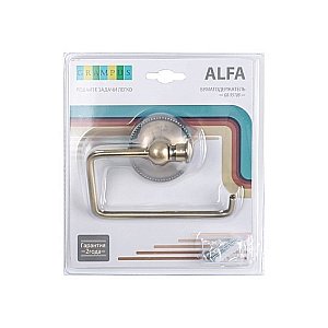 Держатель туалетной бумаги Grampus Alfa GR-9510B купить в интернет-магазине сантехники Sanbest