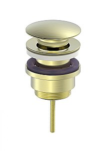 Донный клапан для раковины 1 1/4 WONZON & WOGHAND, Брашированное золото (WW-88SS07-BG) купить в интернет-магазине сантехники Sanbest