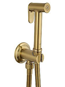 Смеситель с гигиеническим душем встраиваемый WONZON & WOGHAND STEAM, Брашированное золото (WW-88849008-BG) купить в интернет-магазине сантехники Sanbest