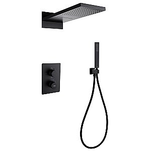 Душевая система ABBER Weiss Insel AF8052B черная матовая купить в интернет-магазине сантехники Sanbest