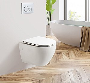 Унитаз подвесной BelBagno SFERA-TOR BB046CH-TOR белый, безободковый, слив-торнадо купить в интернет-магазине Sanbest