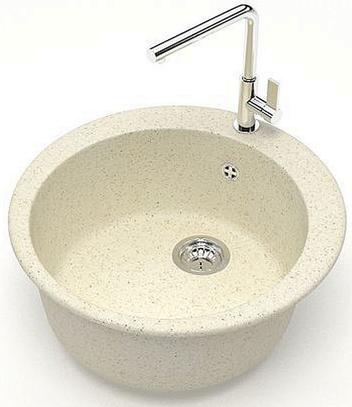 Кухонная мойка Azario Vital 50 CS00078344 бежевая матовая купить в интернет-магазине сантехники Sanbest