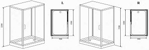 Душевая кабина Timo Helma 120x90 купить в интернет-магазине Sanbest