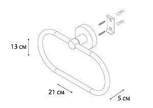 Полотенцедержатель FIXSEN MODERN FX-51511 купить в интернет-магазине сантехники Sanbest