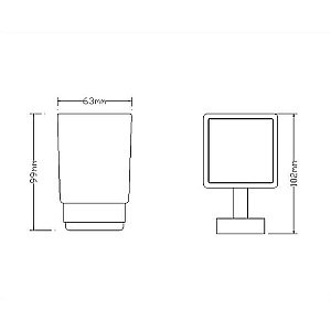 Стакан OMNIRES LIFT 8158CR купить в интернет-магазине сантехники Sanbest