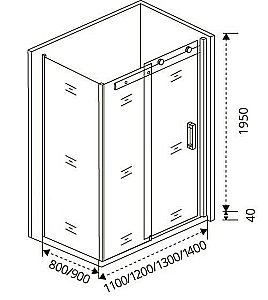Душевой уголок Good door ALTAIR WTW+SP 140x80 купить в интернет-магазине Sanbest