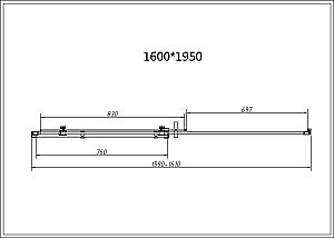 Душевая дверь Vincea Como-N VDS-4CN160CGB 160 профиль черный/стекло тонированное купить в интернет-магазине Sanbest
