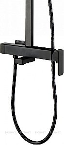 Душевая система Aquanet Gotic AF440-72-S-B черная матовая купить в интернет-магазине сантехники Sanbest