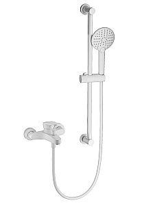 Смеситель для ванны с душевым гарнитуром WONZON & WOGHAND, Белый матовый (WW-C2501-MW) купить в интернет-магазине сантехники Sanbest