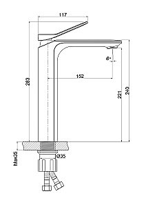 Смеситель для раковины Cersanit ODRA 63054 купить в интернет-магазине сантехники Sanbest