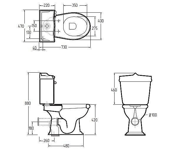 Унитаз Migliore Impero 31132 белый/золото купить в интернет-магазине Sanbest