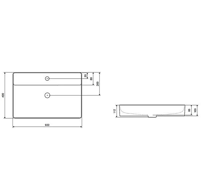 Раковина Excellent Rima 60 CEEX.4901.600.WH белая купить в интернет-магазине Sanbest