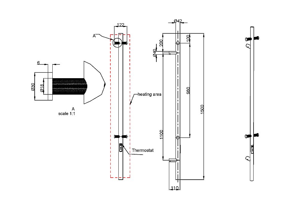Полотенцесушитель электрический Boheme Uno 726-MW белый матовый купить в интернет-магазине сантехники Sanbest