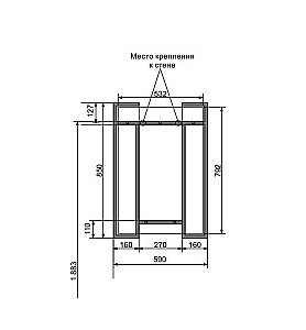 Тумба с раковиной Эстет Comfort Loft 70 для ванной в интернет-магазине Sanbest