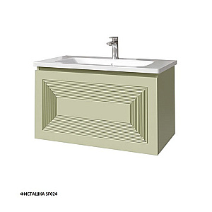 Тумба с раковиной Caprigo Modo-Quarta 80 с интегрированной ручкой, цвет на выбор для ванной в интернет-магазине Sanbest