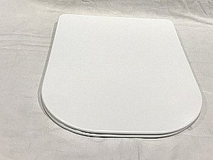 Унитаз приставной Ceramalux 215D белый, безободковый, с крышкой микролифт купить в интернет-магазине Sanbest