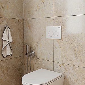 Кнопка для инсталляции D&K Bayern DB1529016.2 белая матовая купить в интернет-магазине сантехники Sanbest