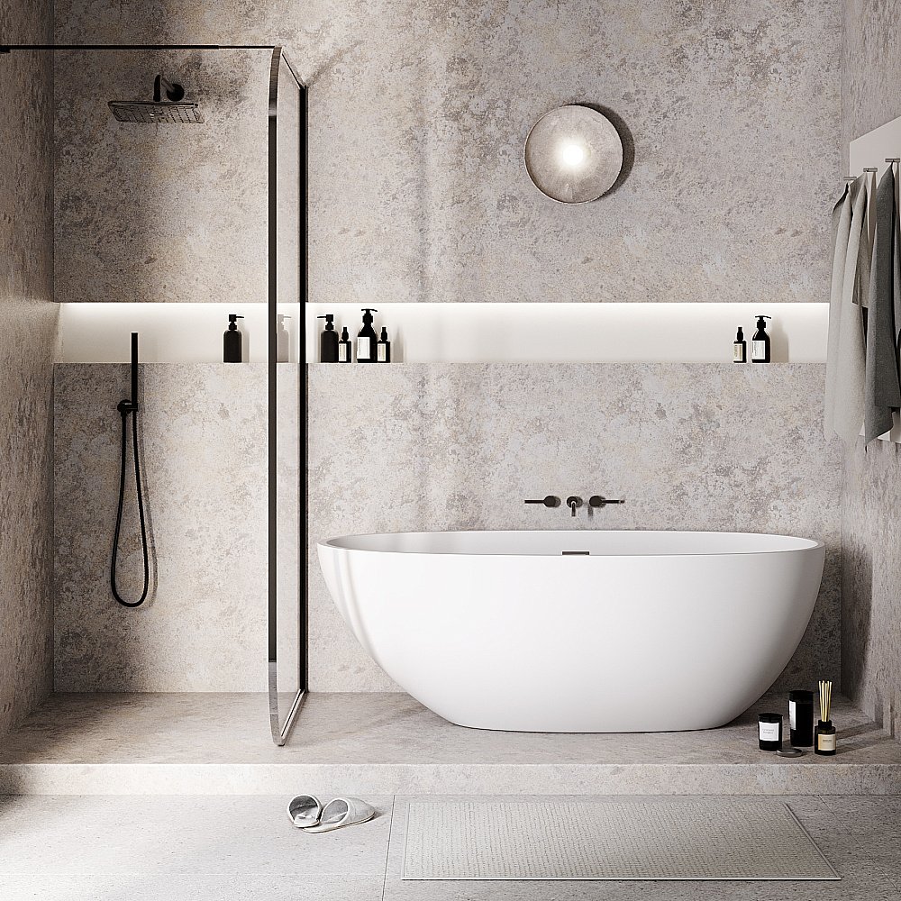 Ванна акриловая Grossman Fly GR-1104M 170x75 белая матовая купить в интернет-магазине Sanbest