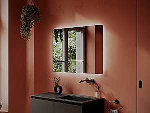 Зеркало LED Sancos SQUARE SQ1000 в ванную от интернет-магазине сантехники Sanbest