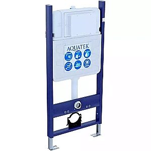 Унитаз с инсталляцией Aquatek Каир SET AQUATEK КАИР KKI/14 белый, с крышкой микролифт, безободковый купить в интернет-магазине Sanbest