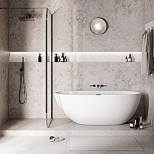 Ванна акриловая Grossman Fly GR-1104M 170x75 белая матовая купить в интернет-магазине Sanbest