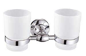 Стакан для зубных щеток CeramaLux Bianco 52003 хром купить в интернет-магазине сантехники Sanbest