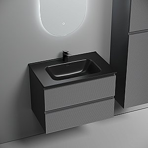 Тумба с раковиной Sancos Folk 70 FL70GS Grey soft для ванной в интернет-магазине Sanbest