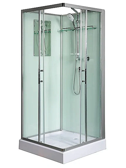 Душевая кабина WeltWasser WW500 LAINE XL 1001 профиль матовый хром/стекло прозрачное купить в интернет-магазине Sanbest