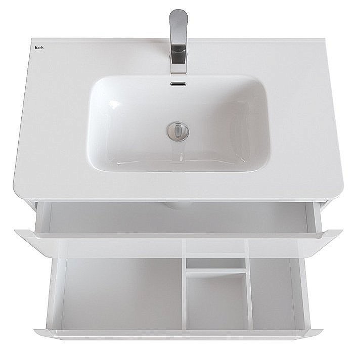 Тумба с раковиной Iddis Edifice EDI80WFi95K 80 белая для ванной в интернет-магазине Sanbest