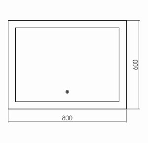 Зеркало с сенсором GROSSMAN Сlassic 180600 80x60 в ванную от интернет-магазине сантехники Sanbest